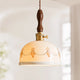 Ceramic Floral Pendant Light