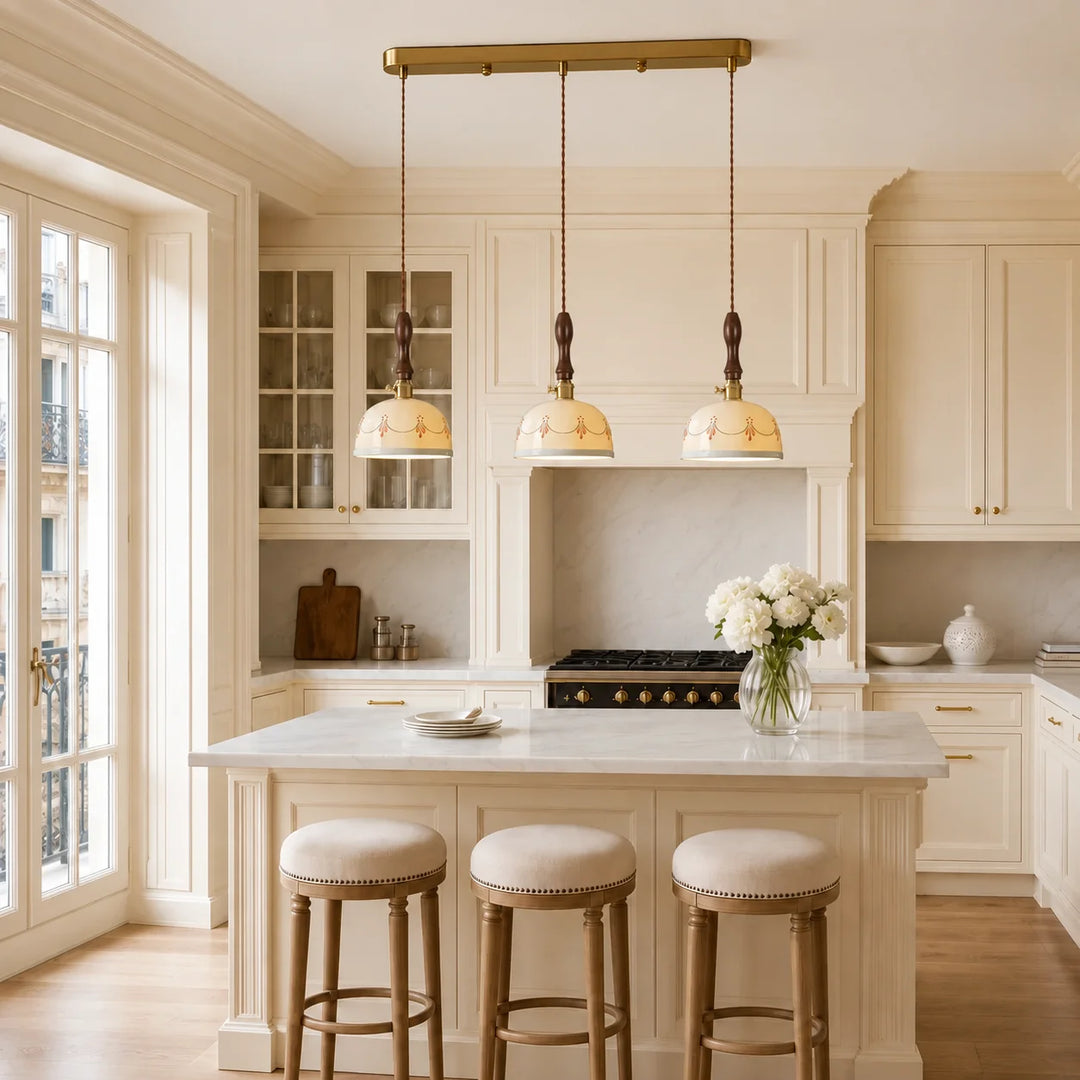 Ceramic Floral Pendant Light