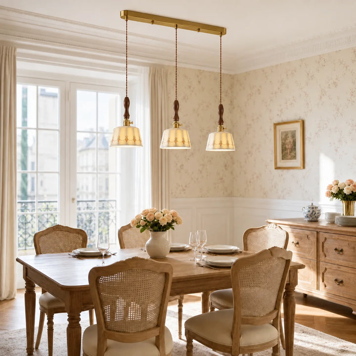 Ceramic Floral Pendant Light