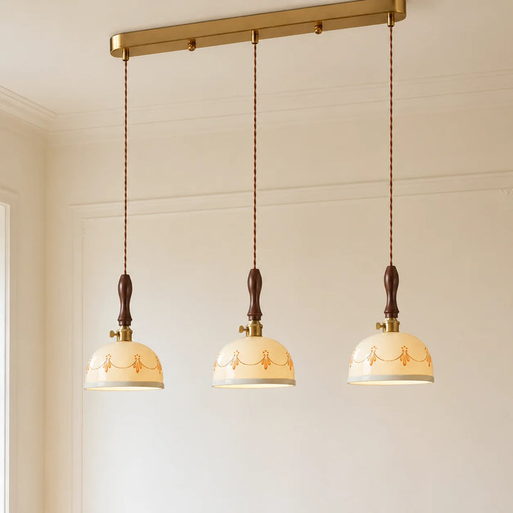 Ceramic Floral Pendant Light
