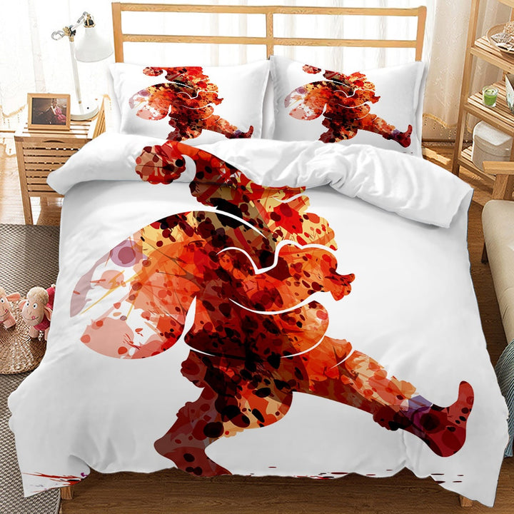 Christmas print duvet cover set