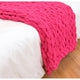 Chunky knit chenille throw blanket