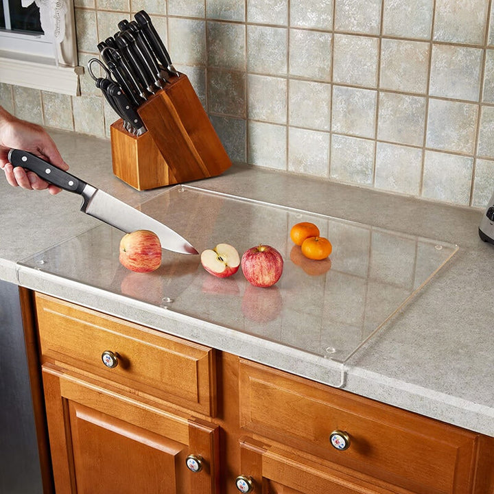 Clear acrylic chopping board