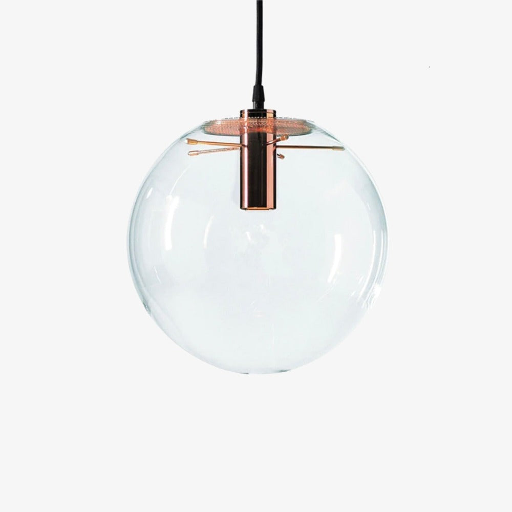 Clear Glass Globe Pendant Light