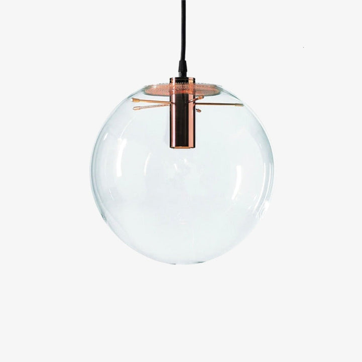 Clear Glass Globe Pendant Light