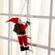 Climbing Santa on rope ladder