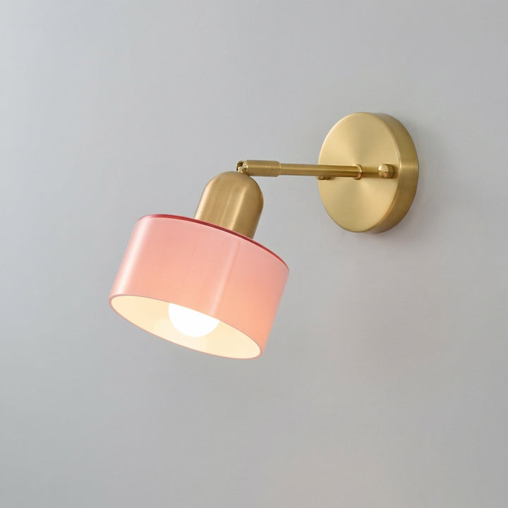 Colored Glass Bauhaus Wall Light