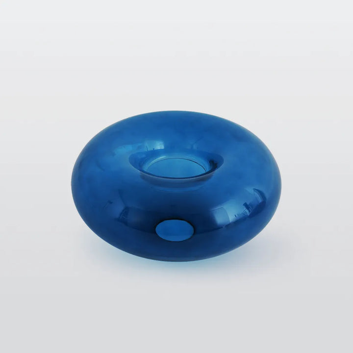 Coloured glass semi-flush ceiling light