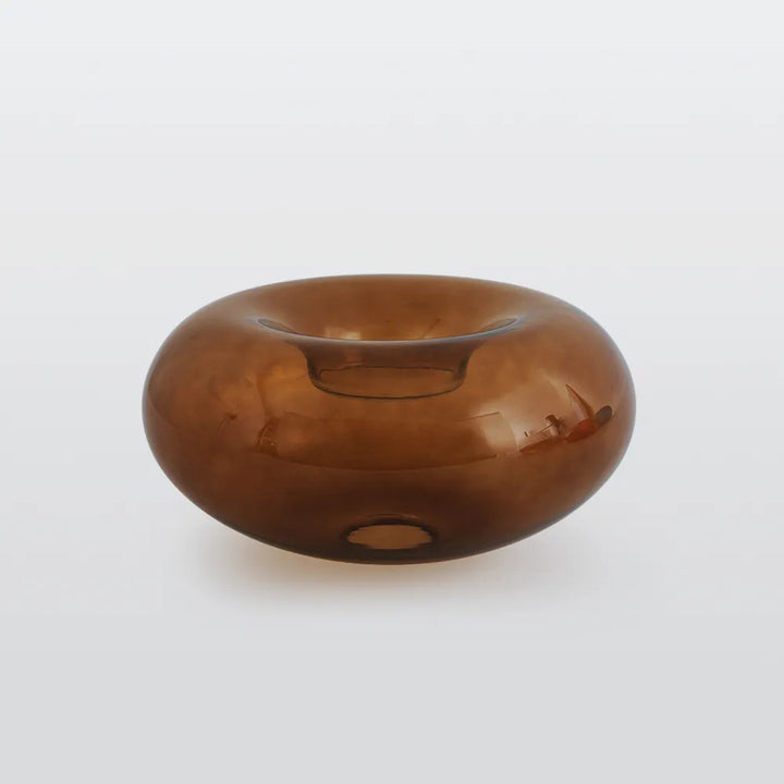 Coloured glass semi-flush ceiling light