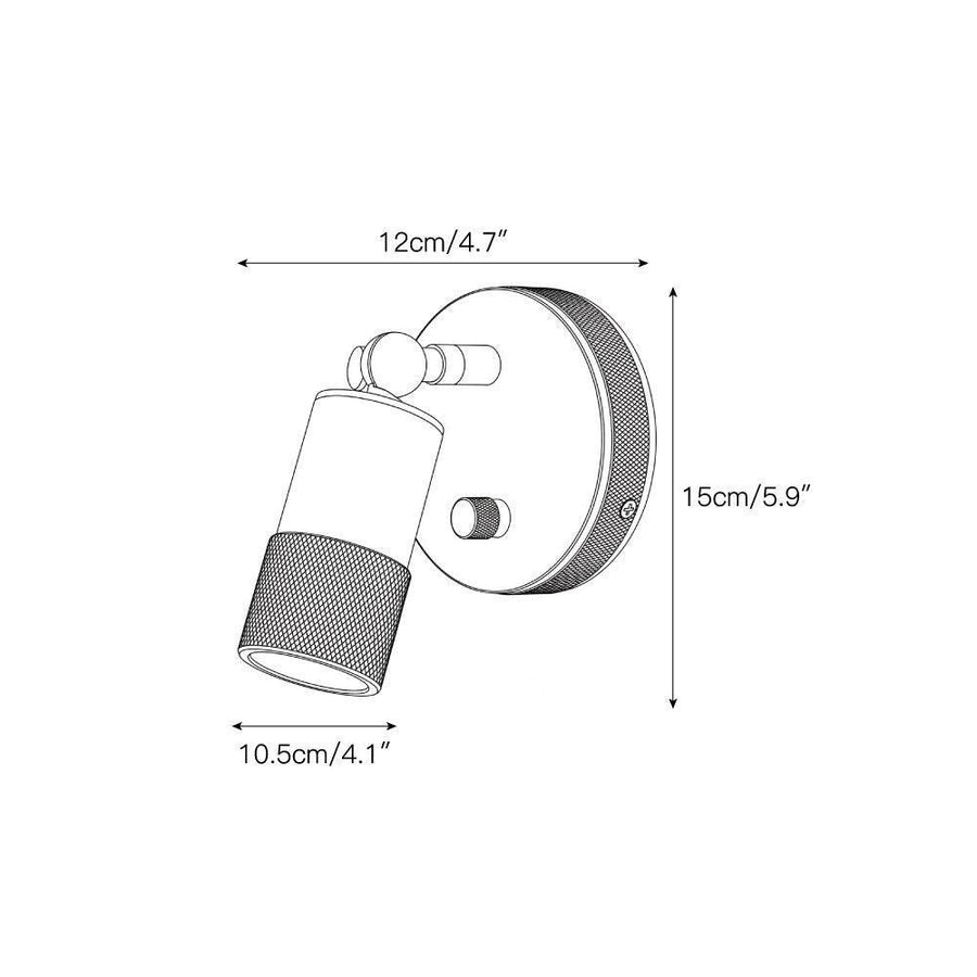 Compact Brass Wall Light