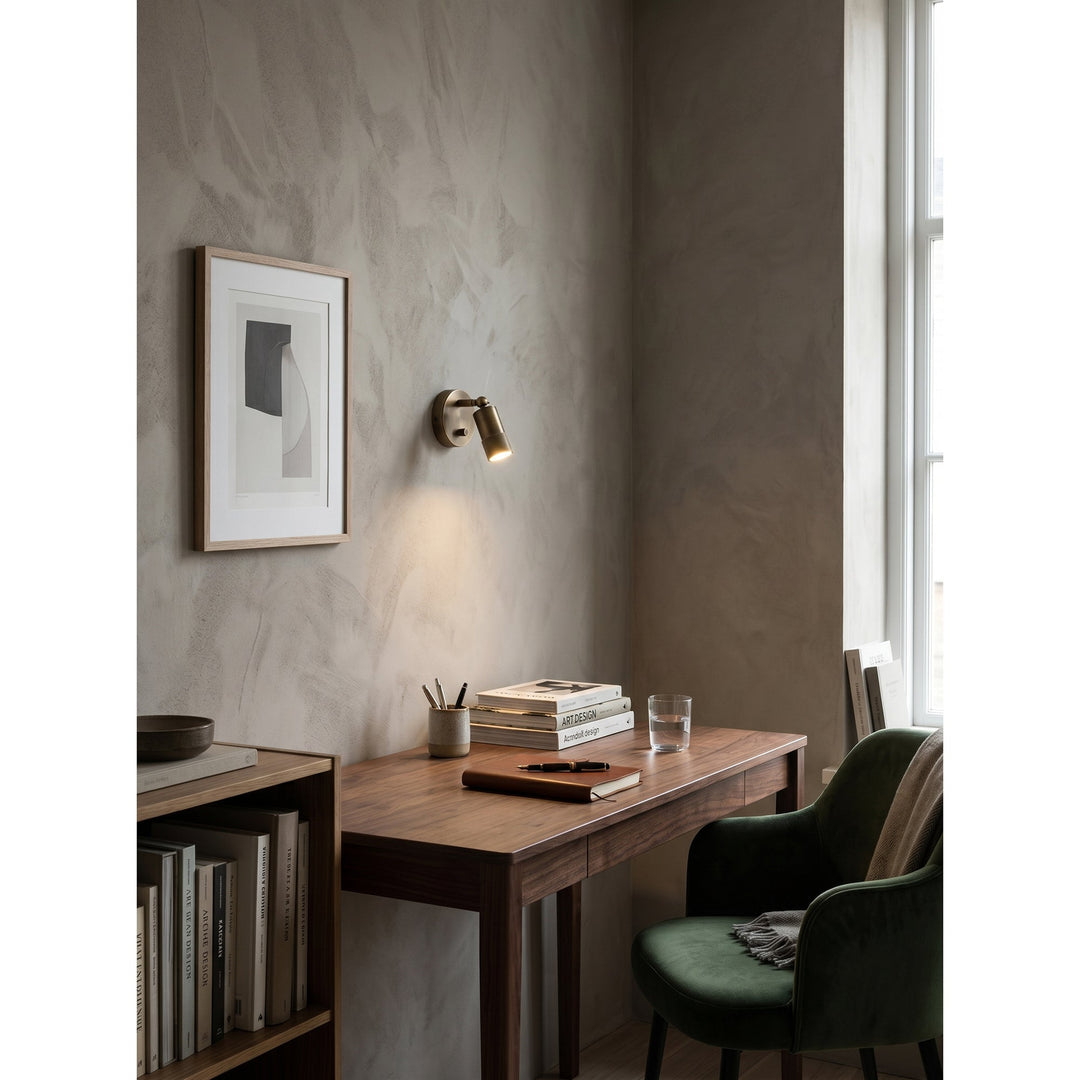 Compact Brass Wall Light