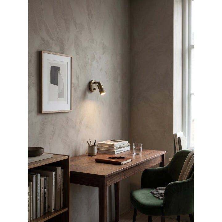 Compact Brass Wall Light