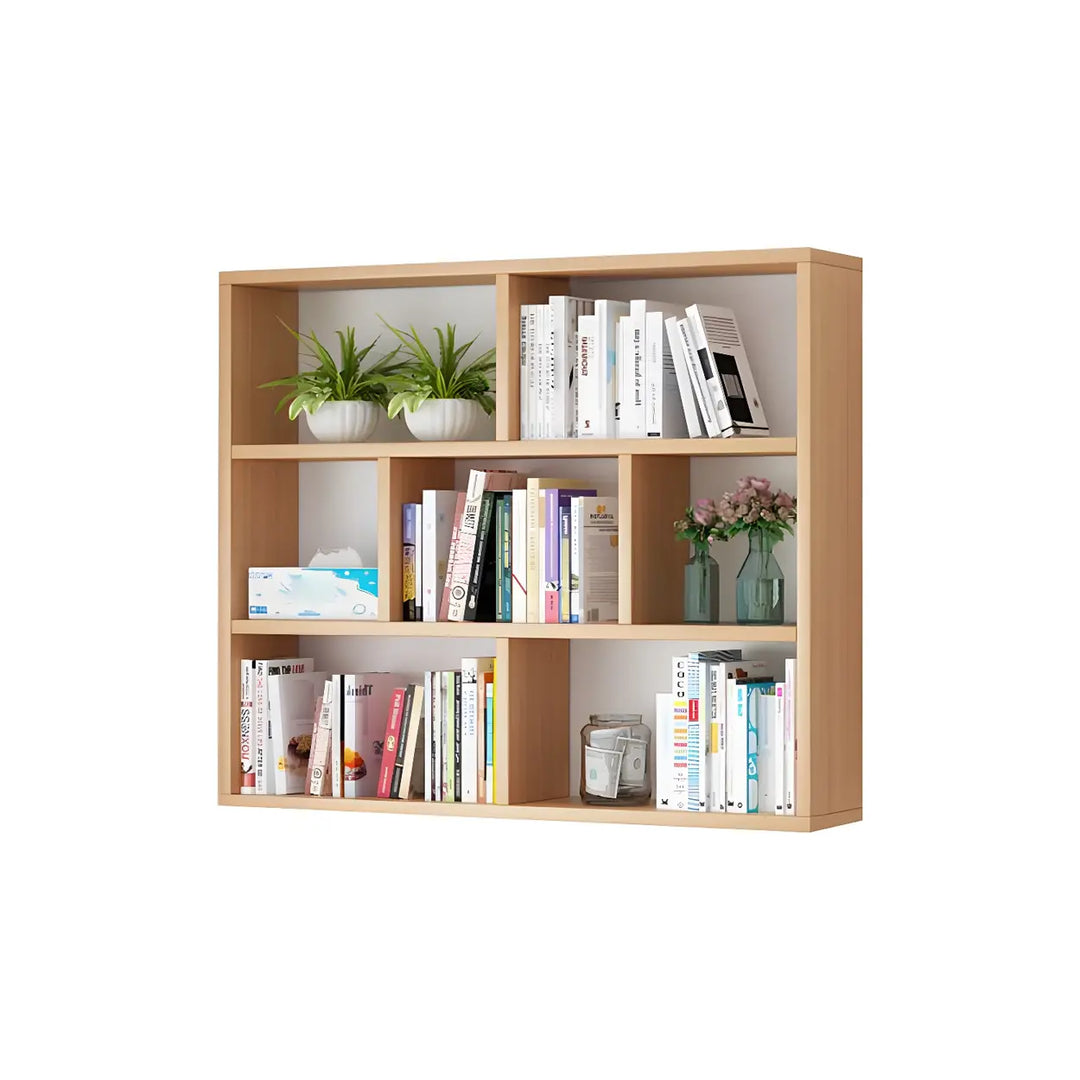 Wall Mounted Wooden Bookshelf | Natural or White, Two Designs