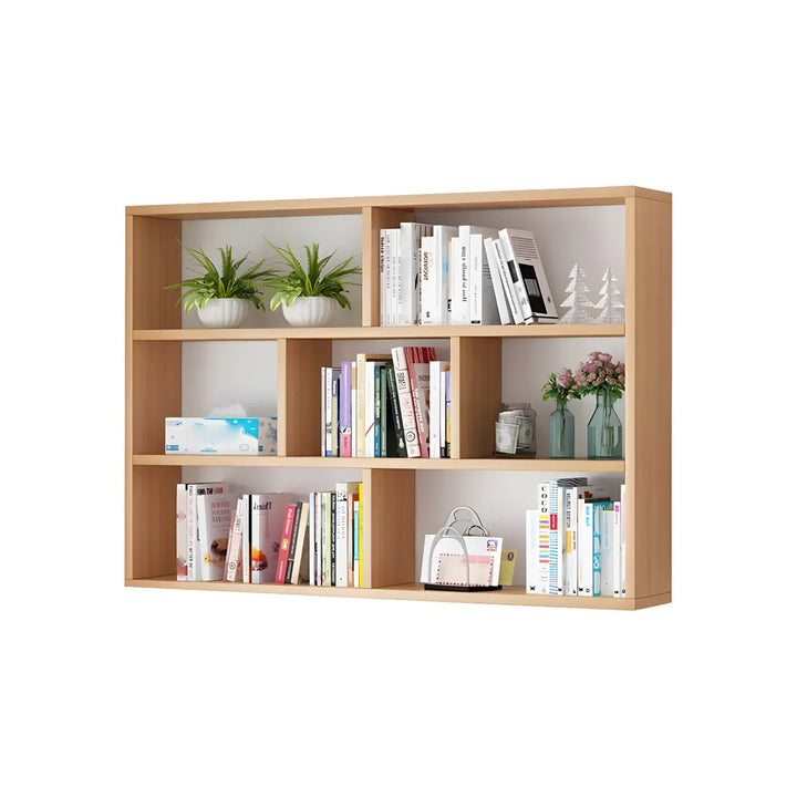 Wall Mounted Wooden Bookshelf | Natural or White, Two Designs
