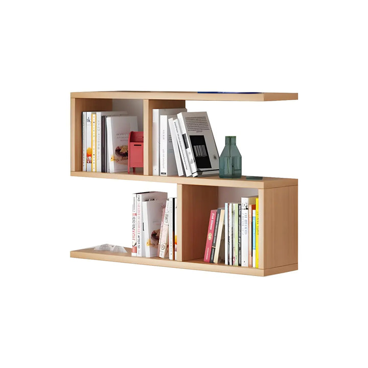 Wall Mounted Wooden Bookshelf | Natural or White, Two Designs
