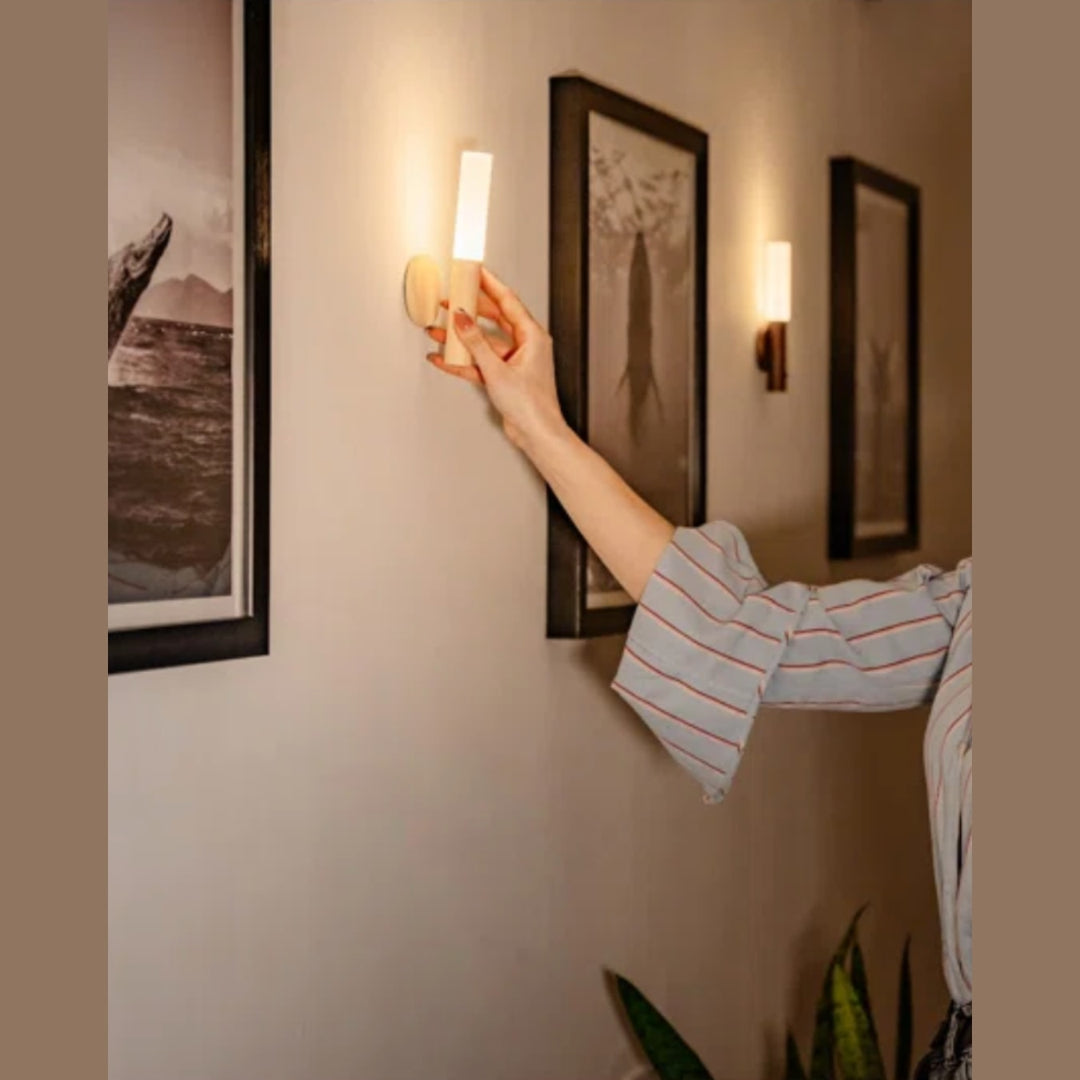 Rechargeable Wood Wall Light | Motion Sensor, Magnetic