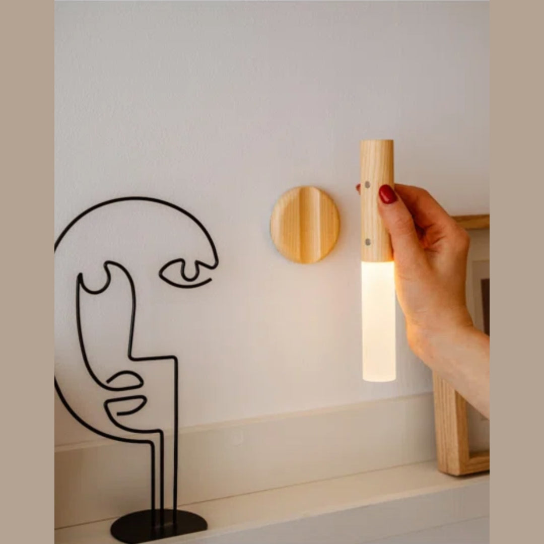 Rechargeable Wood Wall Light | Motion Sensor, Magnetic