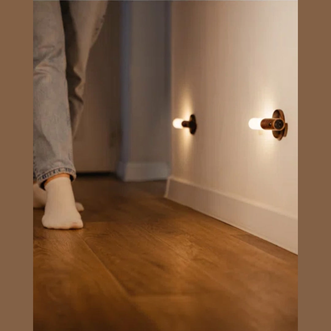 Rechargeable Wood Wall Light | Motion Sensor, Magnetic
