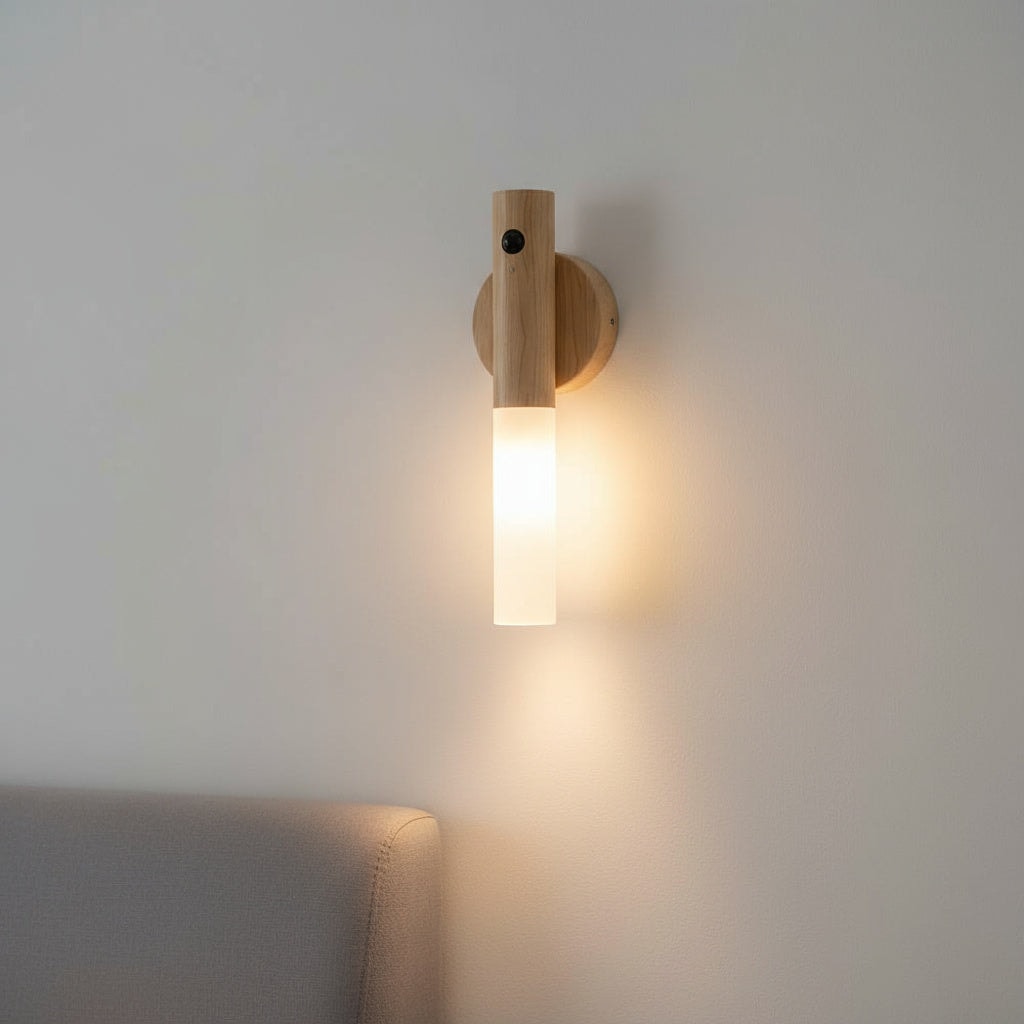 Rechargeable Wood Wall Light | Motion Sensor, Magnetic