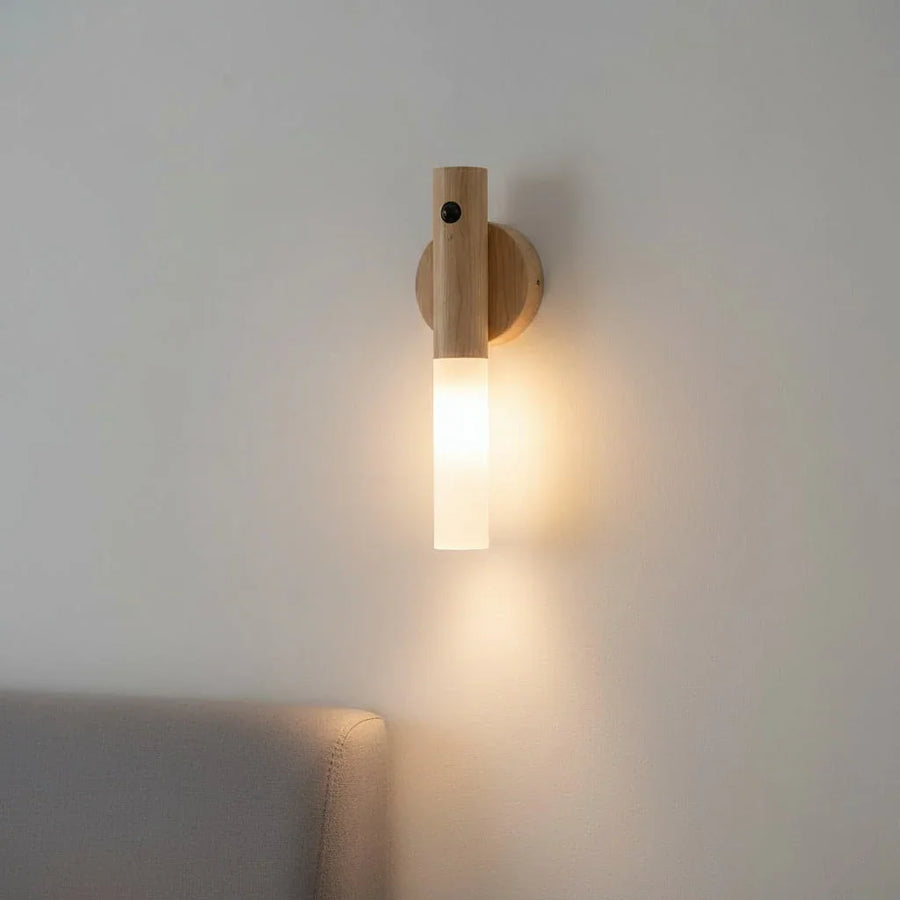 Rechargeable Wood Wall Light | Motion Sensor, Magnetic