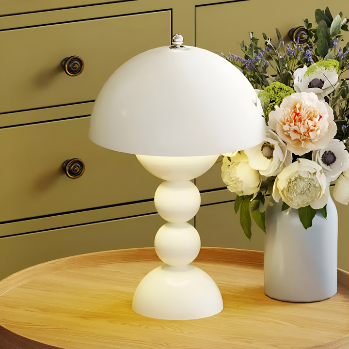 Cordless Table Lamp with Stacked Sphere Base