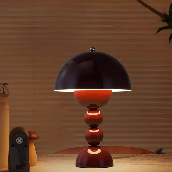 Cordless Table Lamp with Stacked Sphere Base