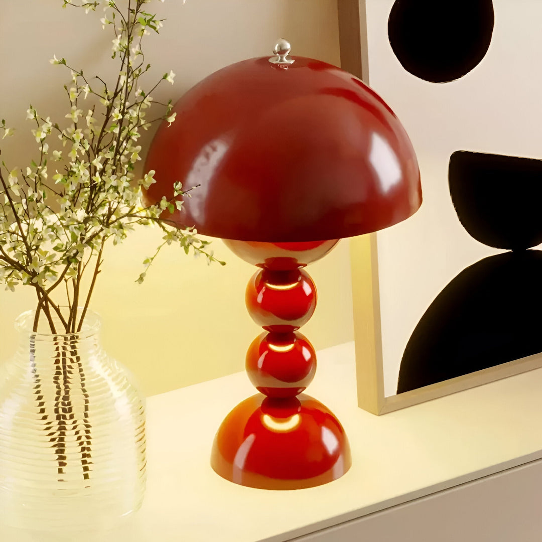Cordless Table Lamp with Stacked Sphere Base