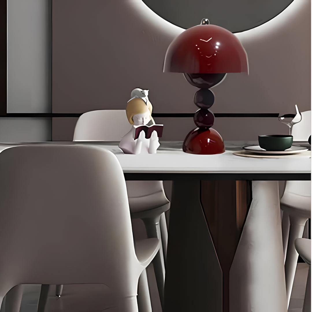 Cordless Table Lamp with Stacked Sphere Base