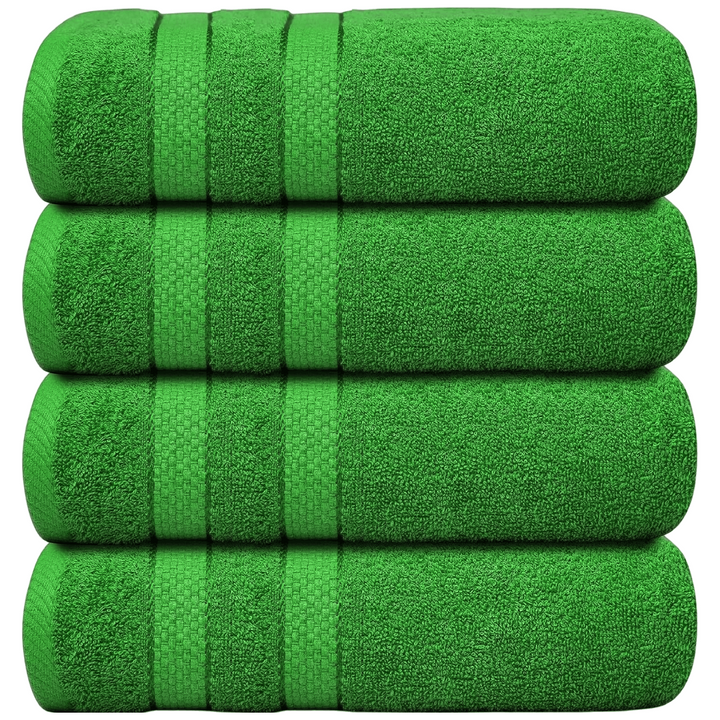 Set of 4 cotton terry bath sheets
