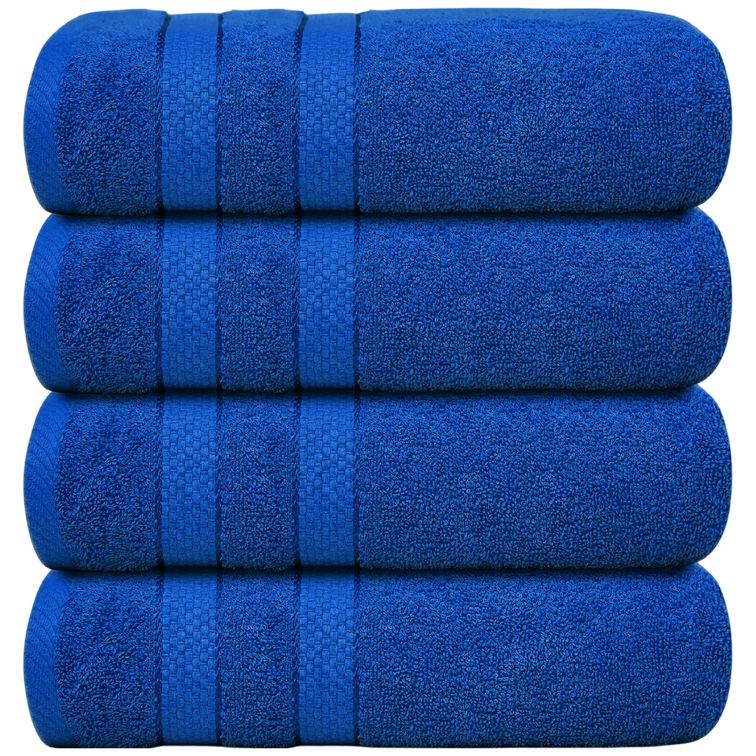 Set of 4 cotton terry bath sheets