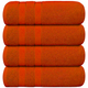 Set of 4 cotton terry bath sheets