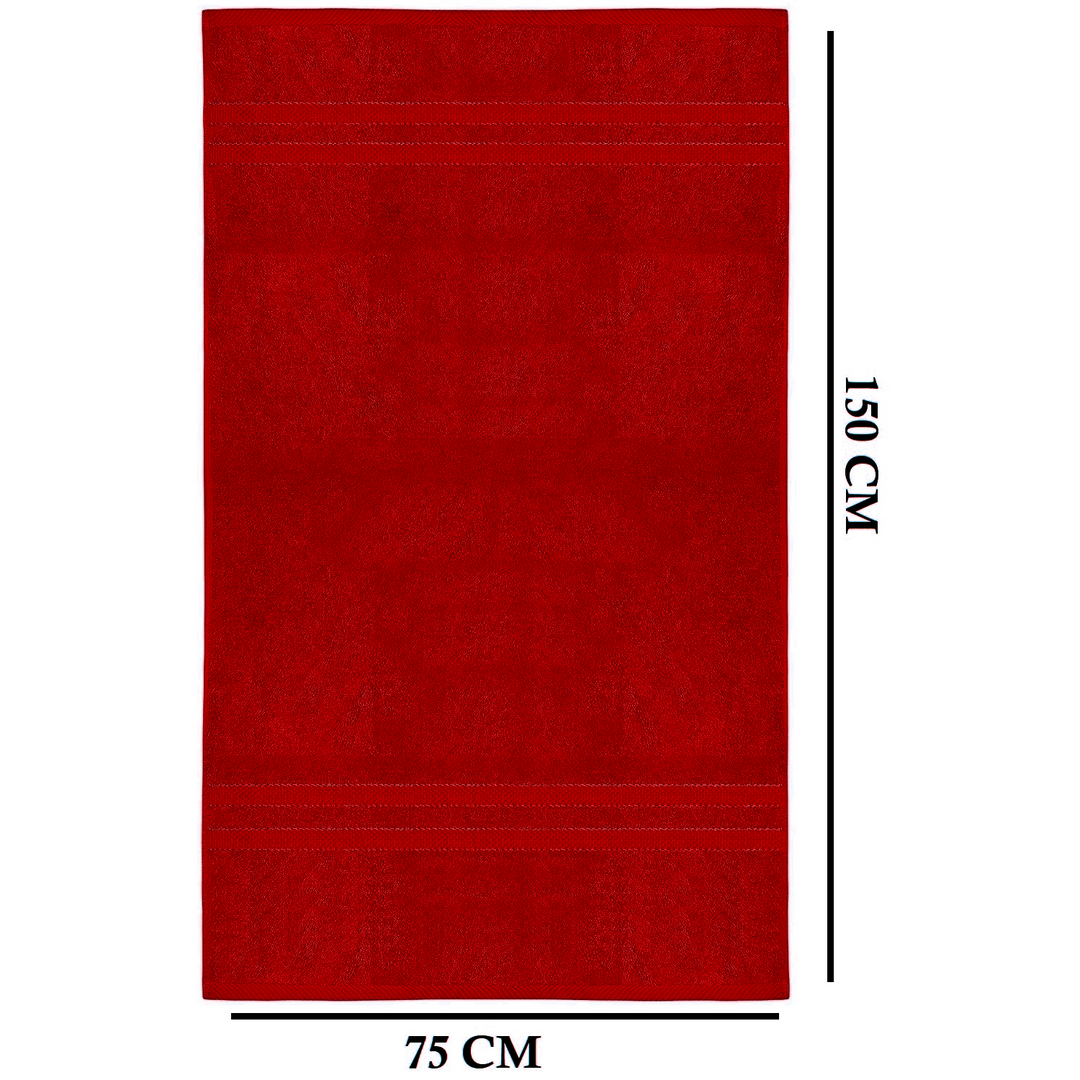 Set of 4 cotton terry bath sheets