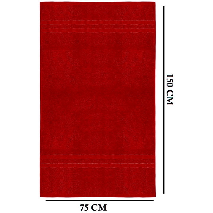 Set of 4 cotton terry bath sheets