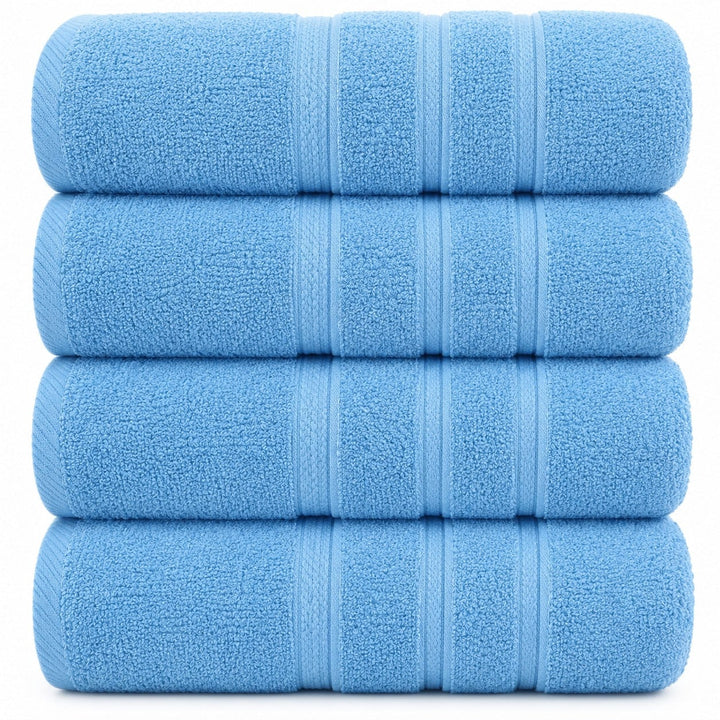 Set of 4 cotton terry bath sheets