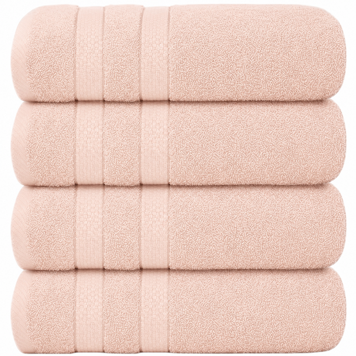Set of 4 cotton terry bath sheets