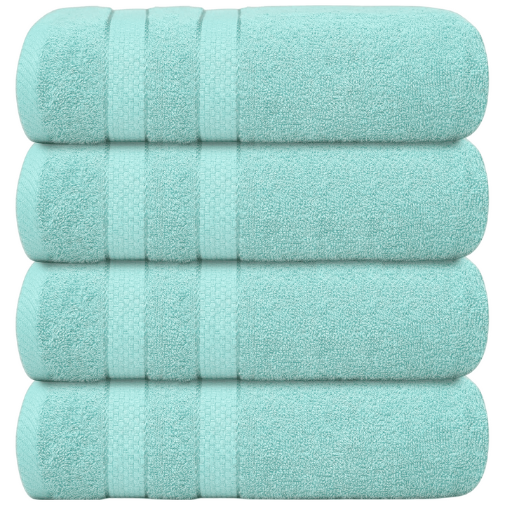 Set of 4 cotton terry bath sheets