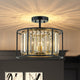 Crystal Semi Flush Ceiling Light