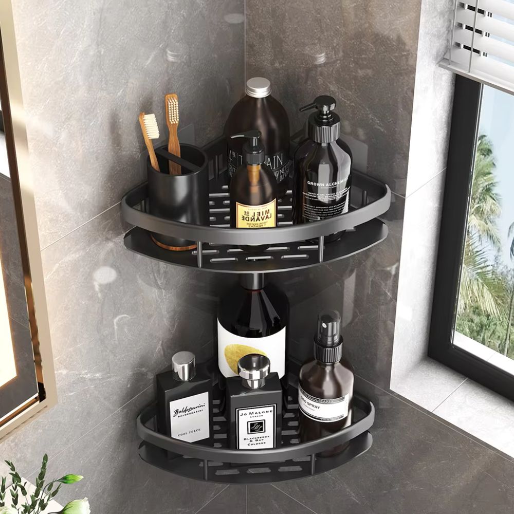 Curved Aluminium Shower Caddy