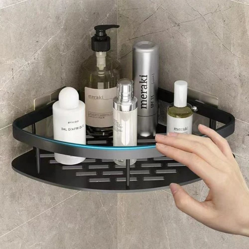 Curved Aluminium Shower Caddy