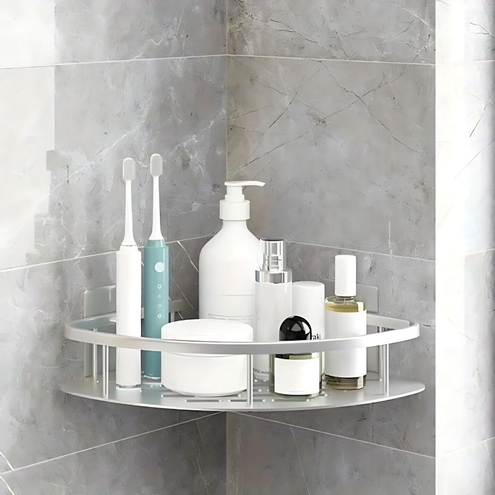 Curved Aluminium Shower Caddy