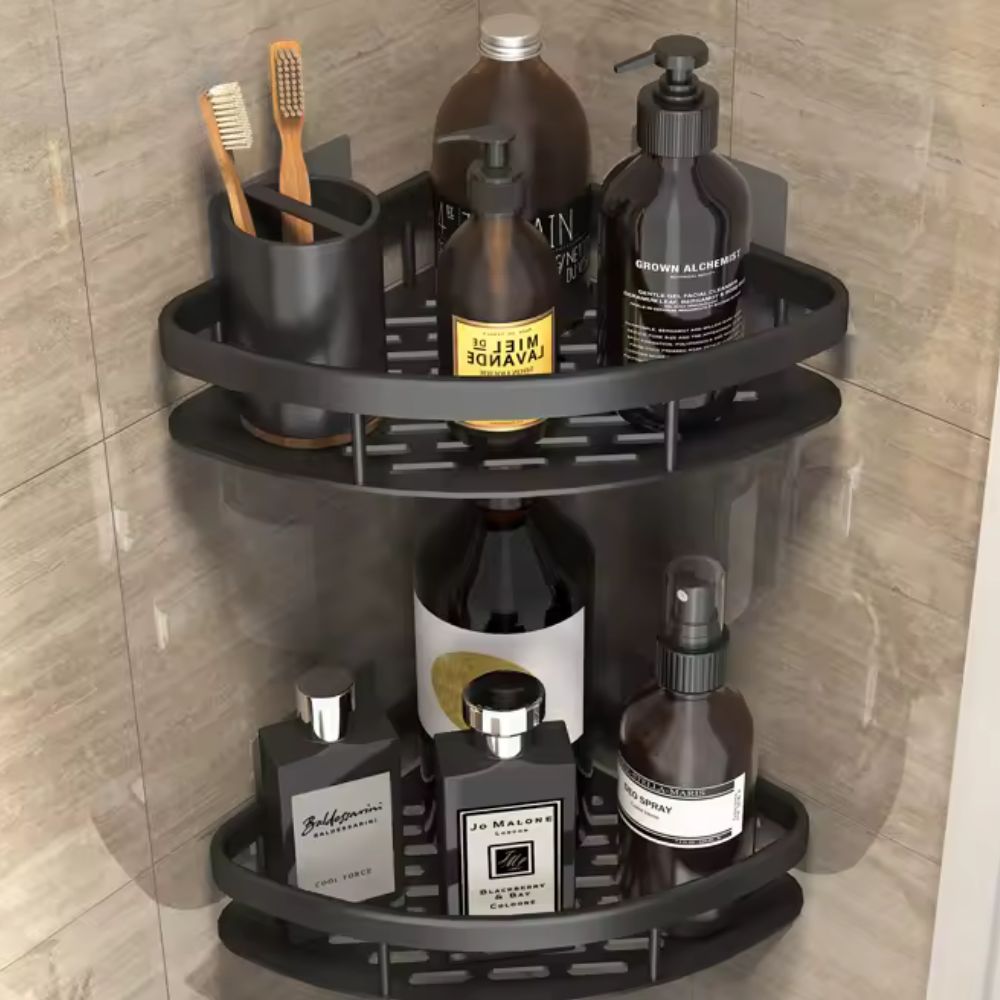 Curved Aluminium Shower Caddy