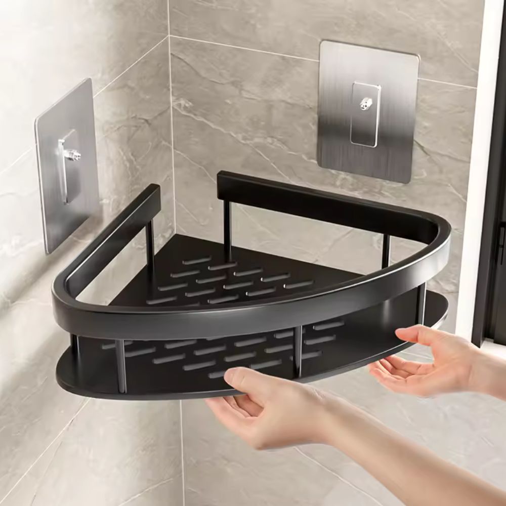 Curved Aluminium Shower Caddy