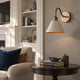 Curved Arm Cone Wall Light