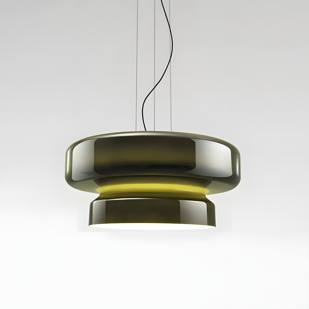 Curved Glass Pendant Light