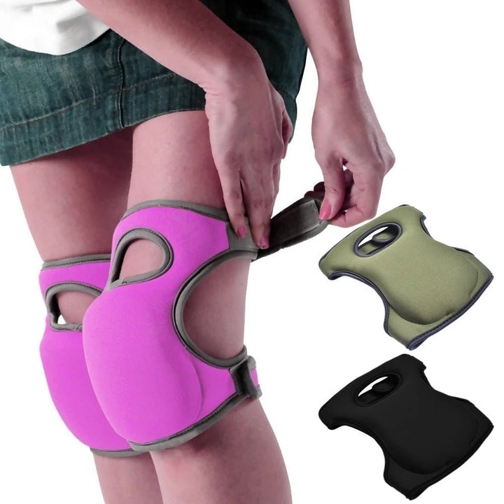 Cushioned neoprene gardening knee pads