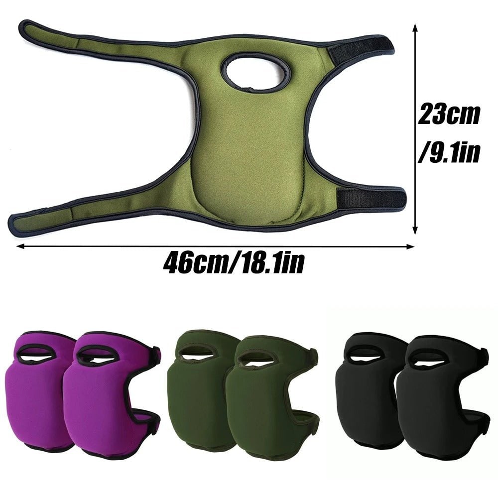 Cushioned neoprene gardening knee pads