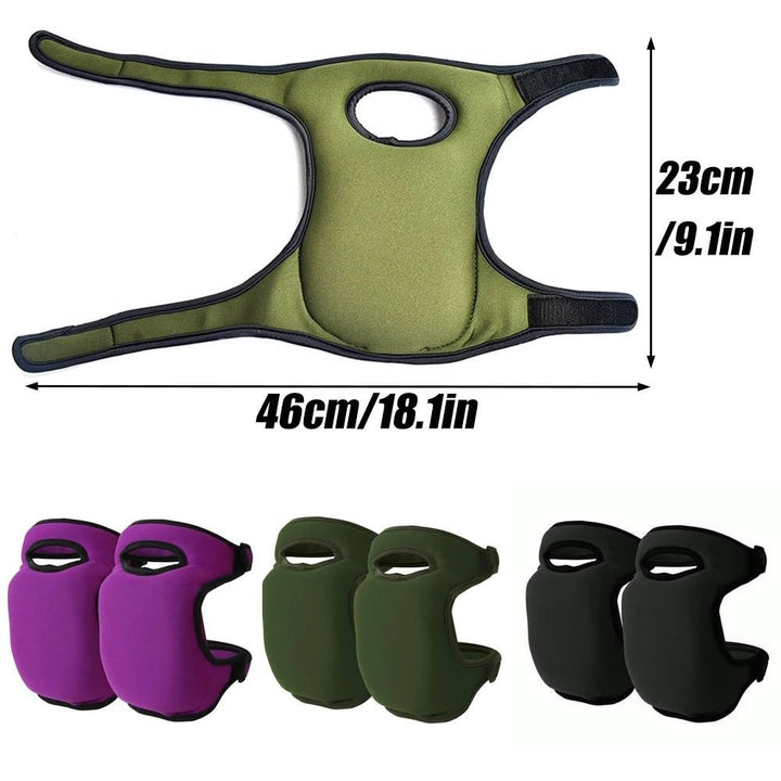 Cushioned neoprene gardening knee pads