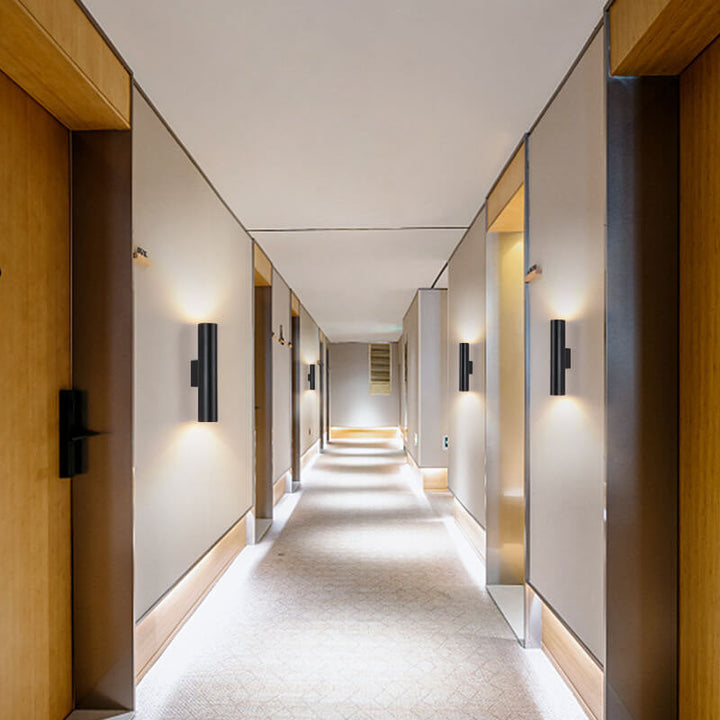 Cylinder up and down wall light