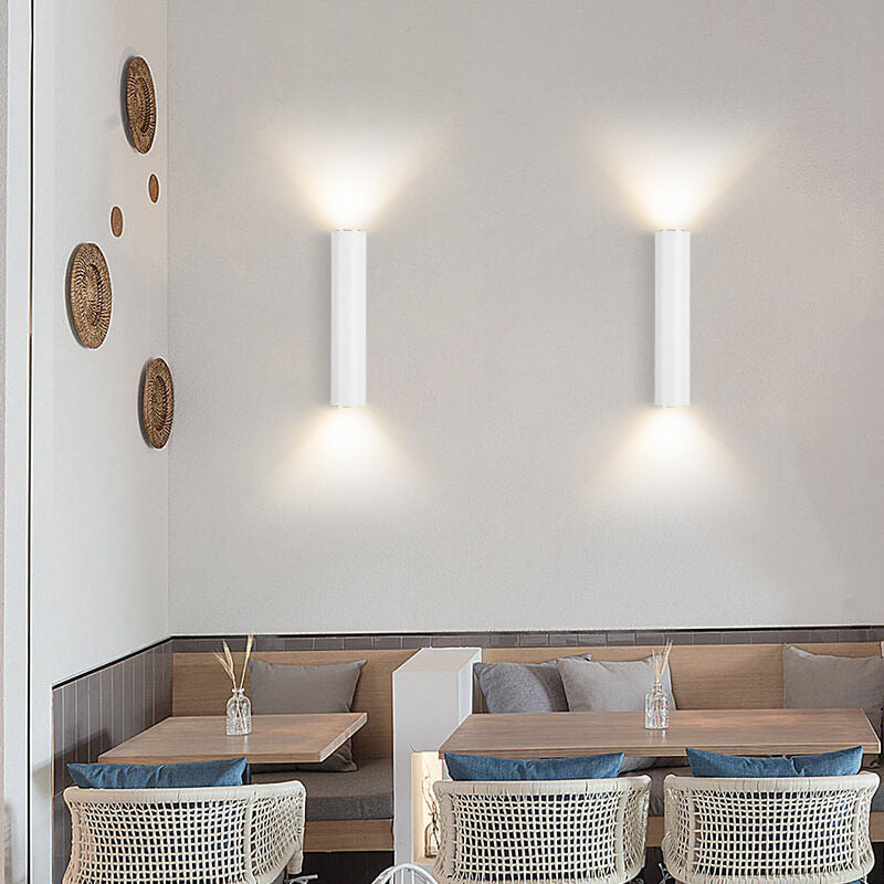 Cylinder up and down wall light