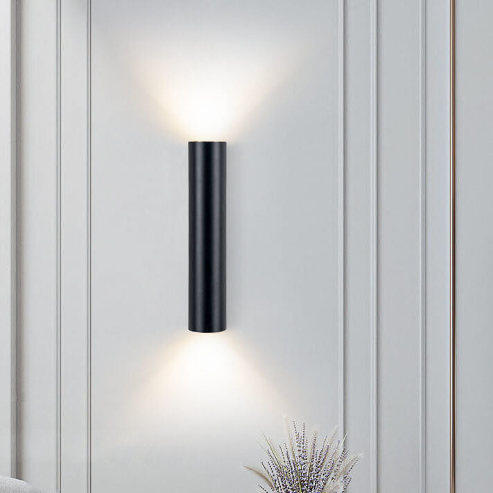 Cylinder up and down wall light